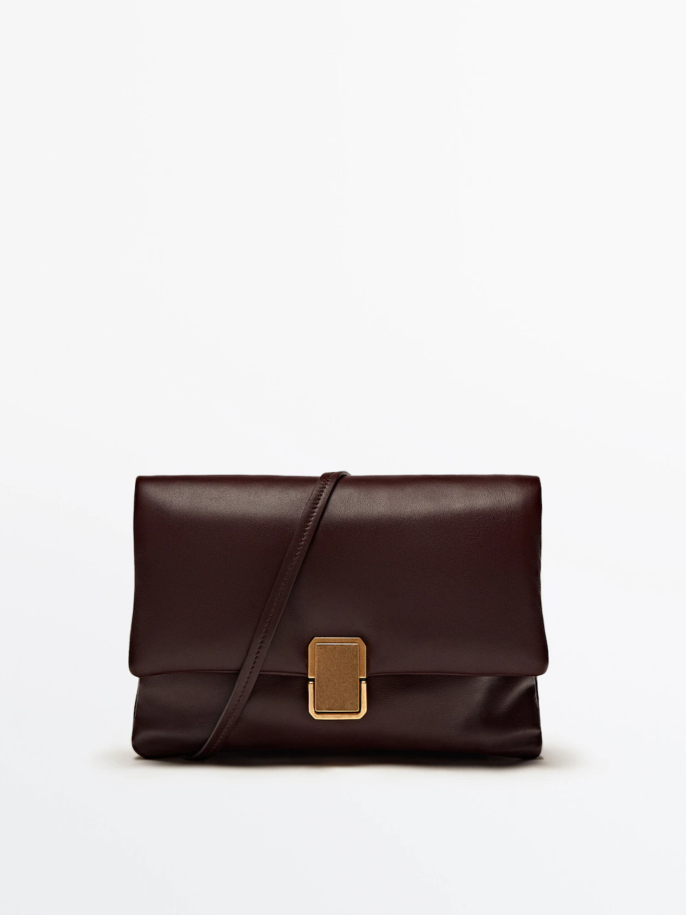 

Стеганая сумка из кожи наппа Massimo Dutti