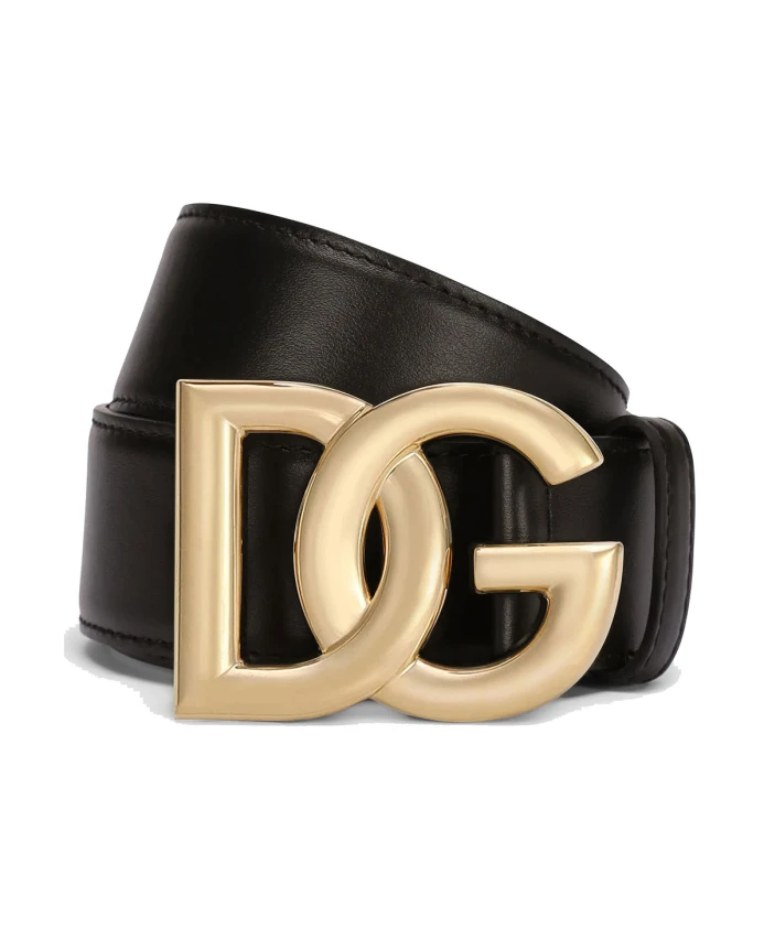 

Ремень с логотипом Dolce & Gabbana, черный