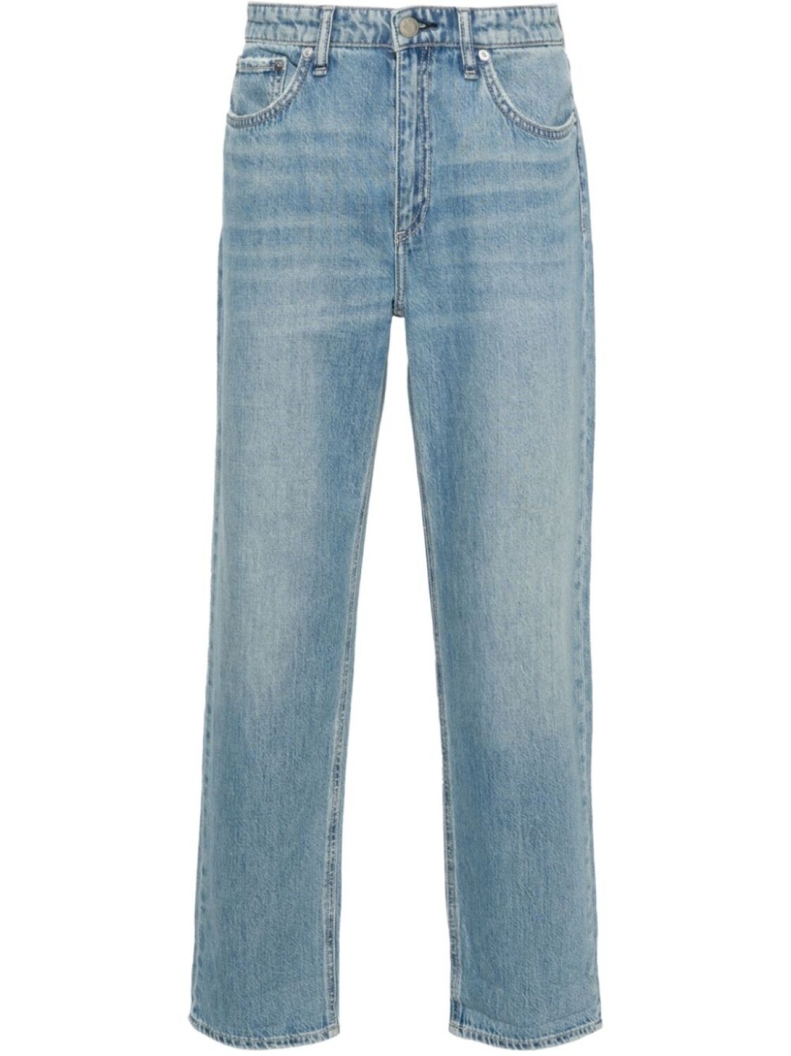

rag & bone прямые джинсы Wren средней посадки, синий