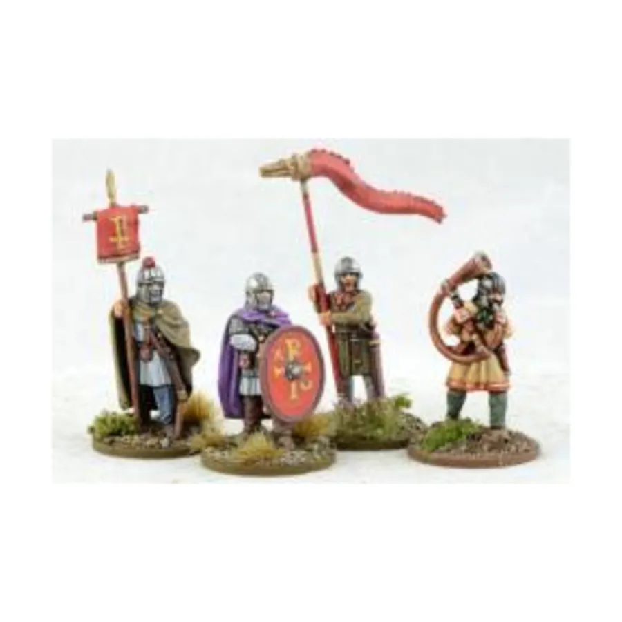 

Позднеримское командование — без брони, Gripping Beast Miniatures - Late Romans, Huns & Sussanid Persians (28mm)