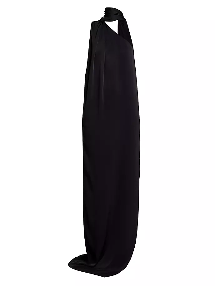 

Платье без рукавов с шарфом Stella Mccartney, черный