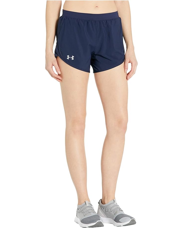 Шорты Under Armour Fly By 2.0, цвет Midnight Navy/Midnight Navy/Reflective шорты under armour launch stretch woven 5 shorts цвет midnight navy midnight navy reflective