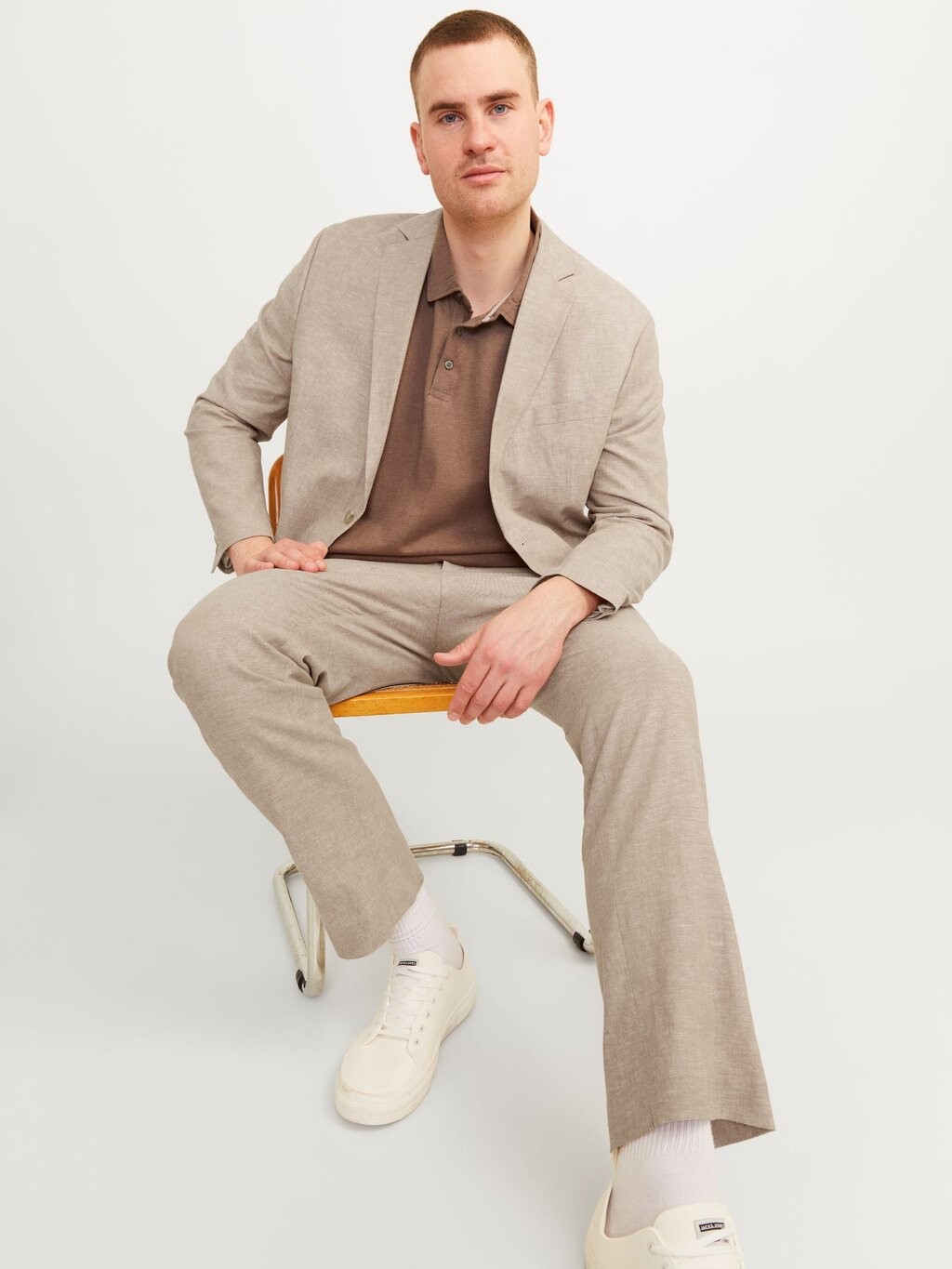 Костюм Jprriviera Suit Slim Fit Set Jack & Jones, бежевый