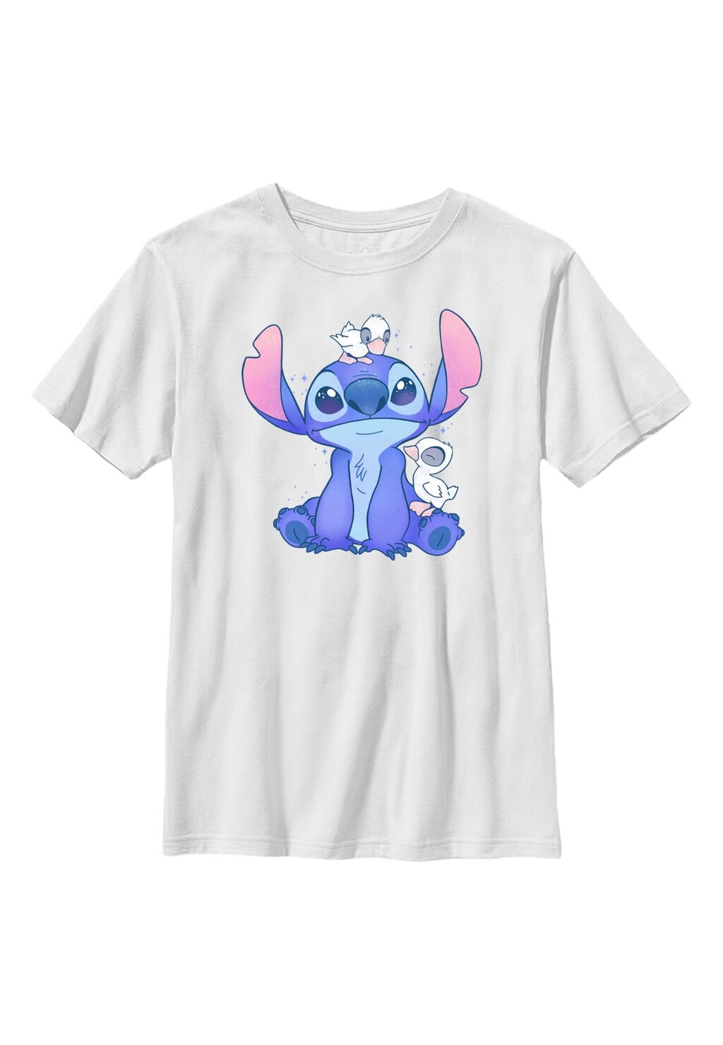 Футболка с принтом Lilo Stitch Cute Ducks Disney, белый creative cute lilo