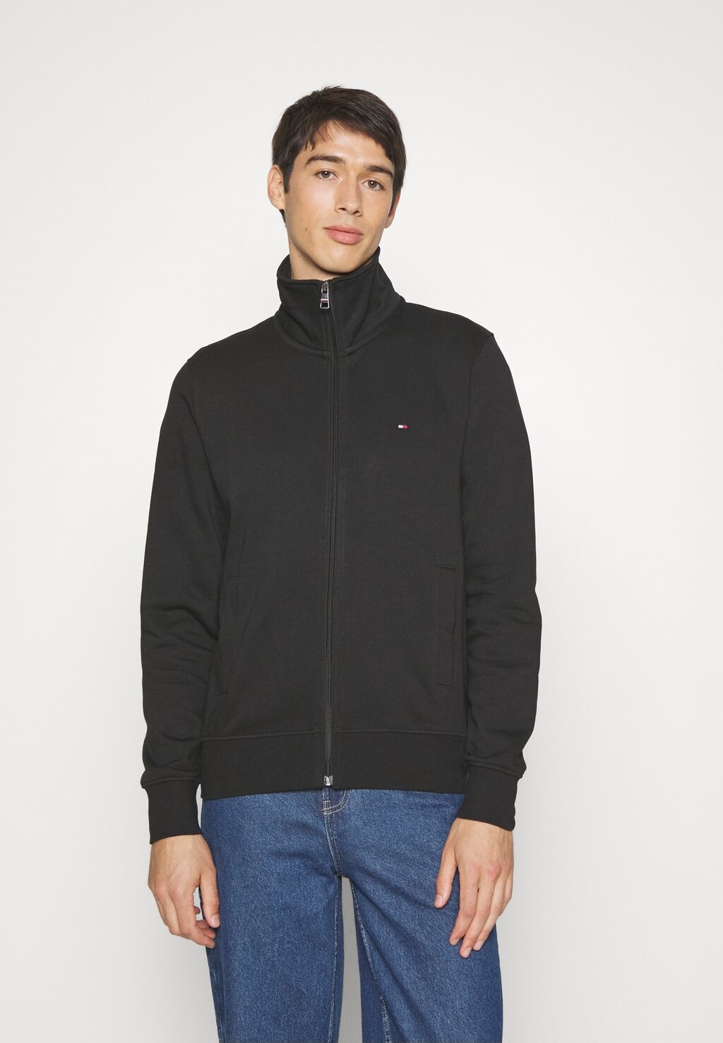 

Толстовка на молнии FLAG LOGO STAND ZIP THRU Tommy Hilfiger, черный
