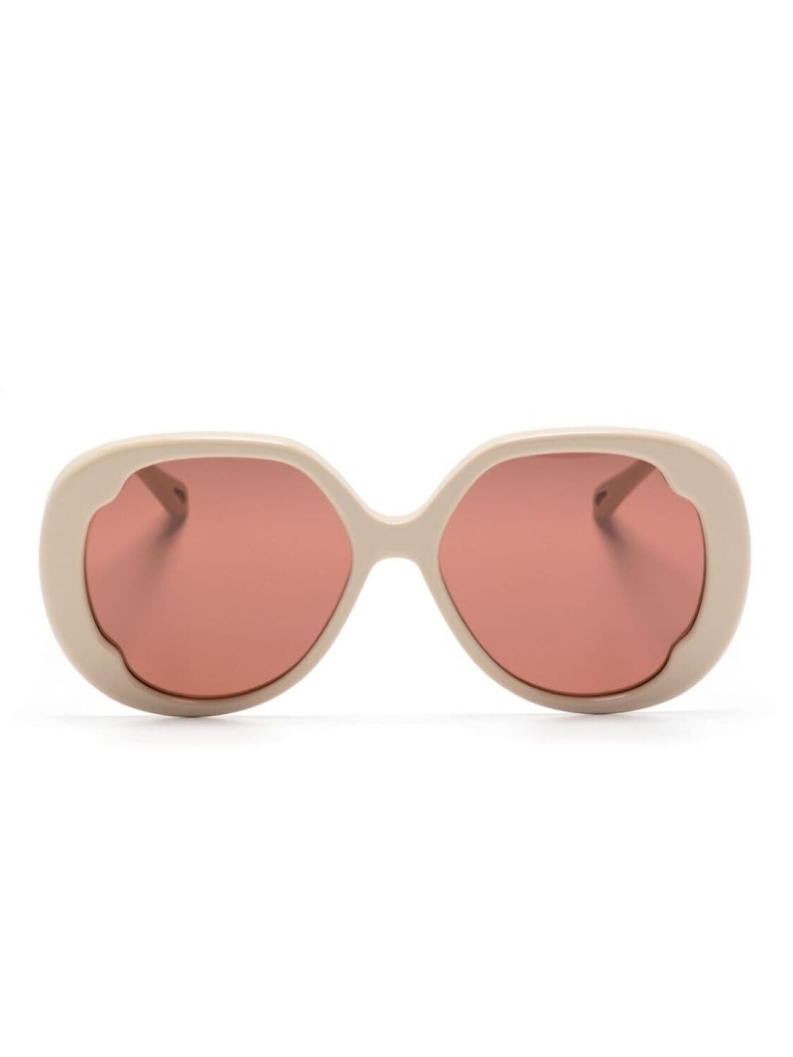 

Chloé Eyewear солнцезащитные очки в массивной оправе с логотипом, серый