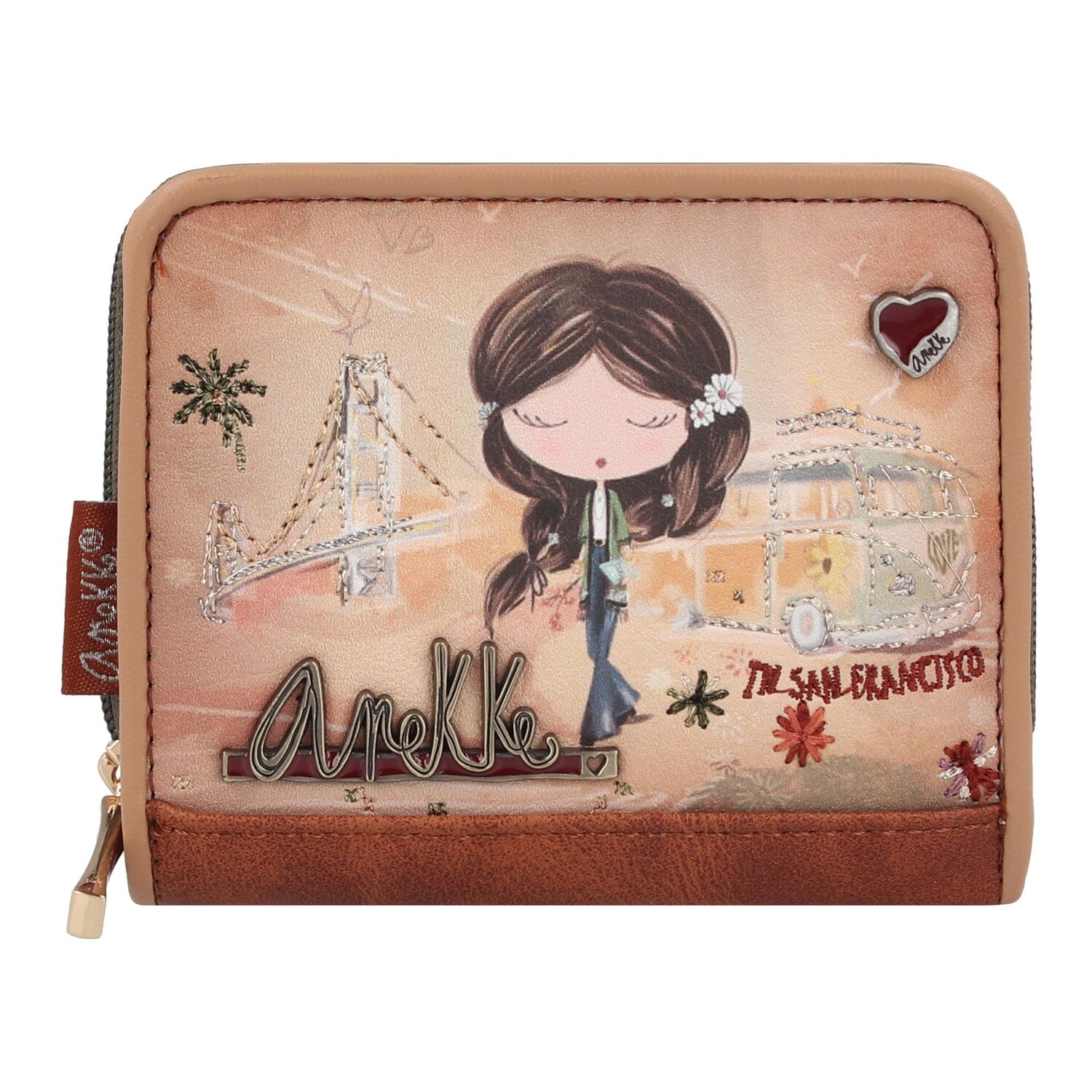 

Кошелек Anekke Peace & Love 10 cm, разноцветный