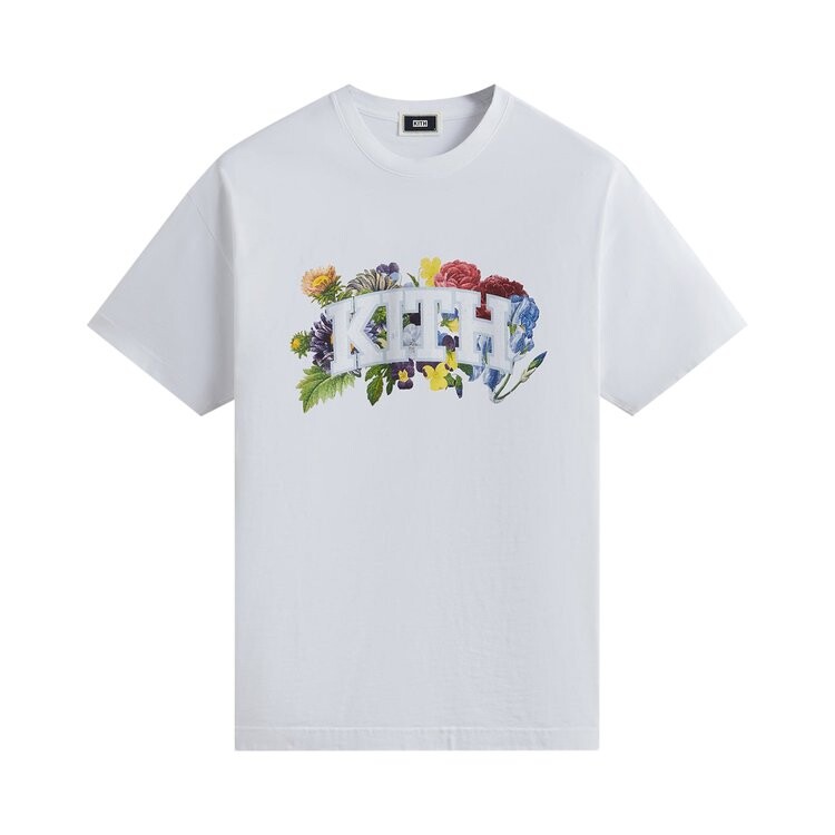 

Футболка Kith Floral Arch Vintage 'White', белый