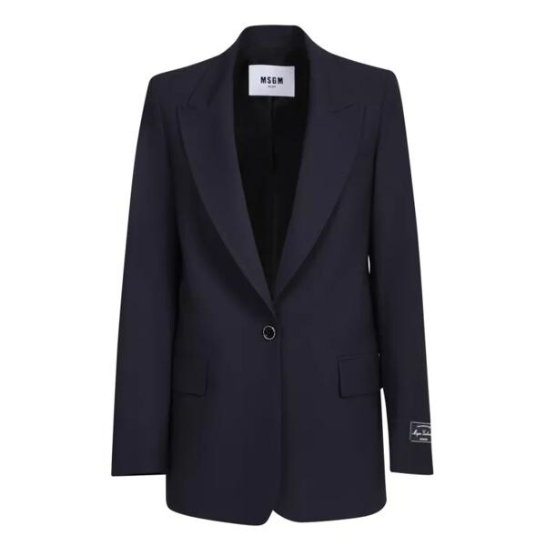 

Куртка single-breasted blazer Msgm, синий
