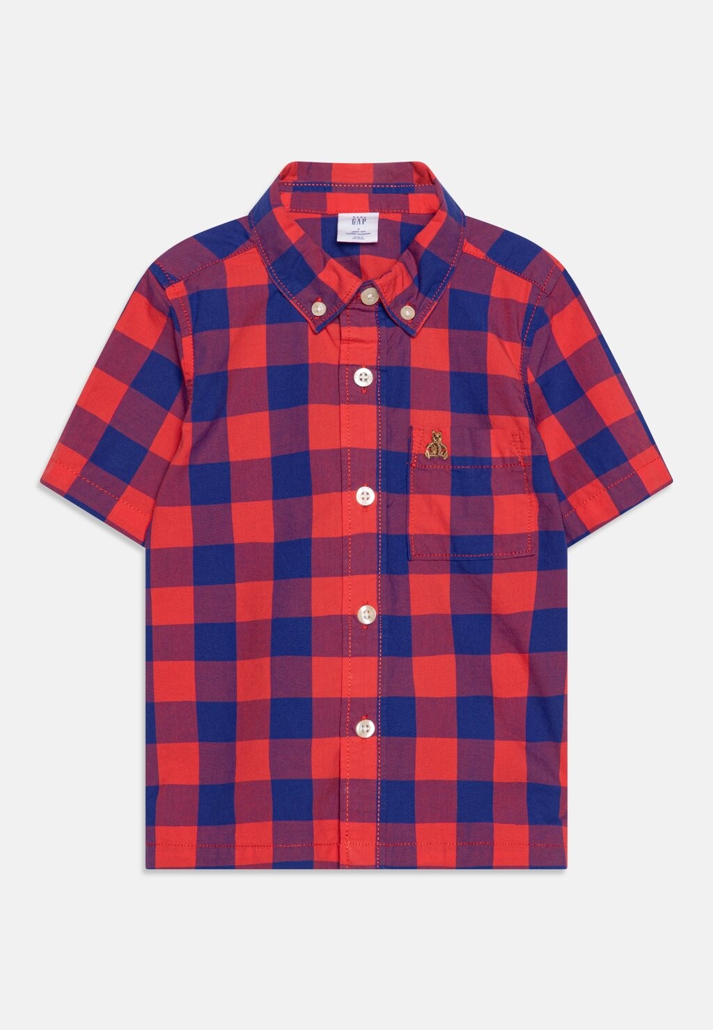 

Рубашка TODDLER BOY SQUARE GAP, цвет blue/red
