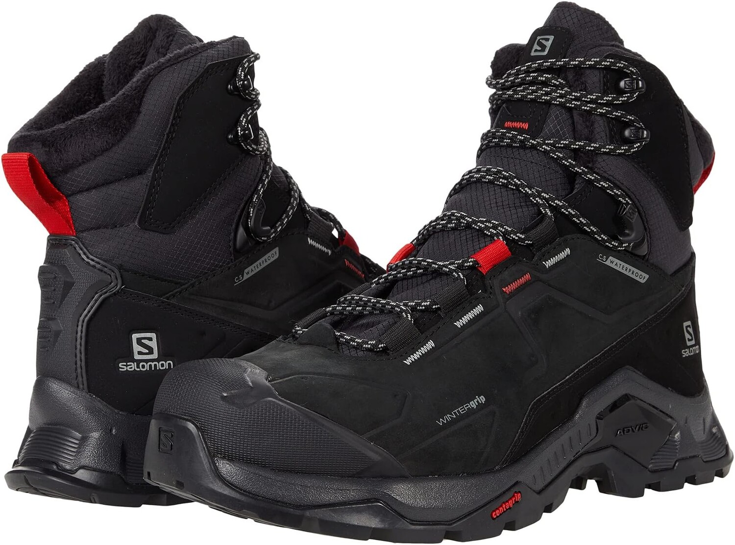 

Зимние ботинки Quest Winter TS CS WP Salomon, цвет Black/Goji Berry/Monument