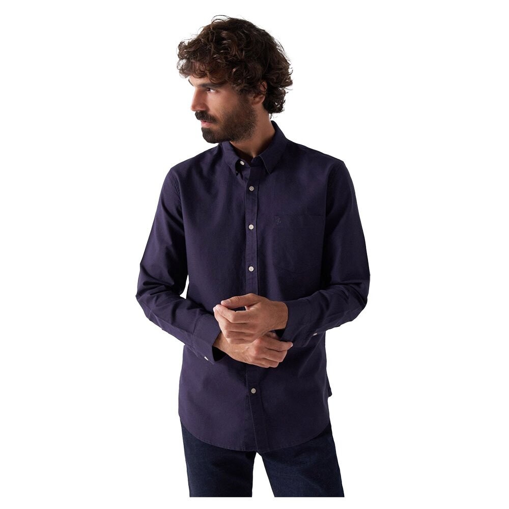 

Рубашка Salsa Jeans Basic Oxford Regular Fit, синий