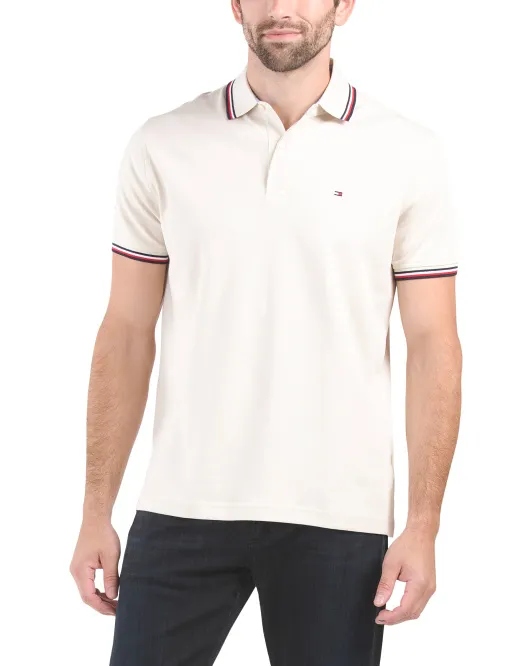 

Поло с короткими рукавами Richard Tommy Hilfiger, светло-коричневый
