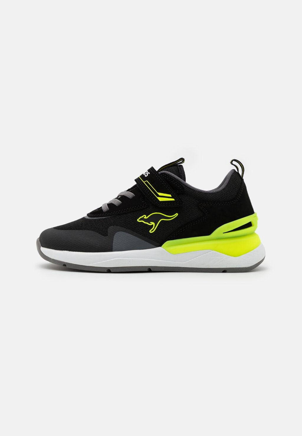 

Кроссовки низкие KD-GYM KangaROOS, цвет jet black/neon yellow