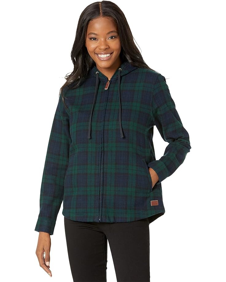 Худи L.L.Bean Scotch Plaid Flannel Relaxed Fit, черный