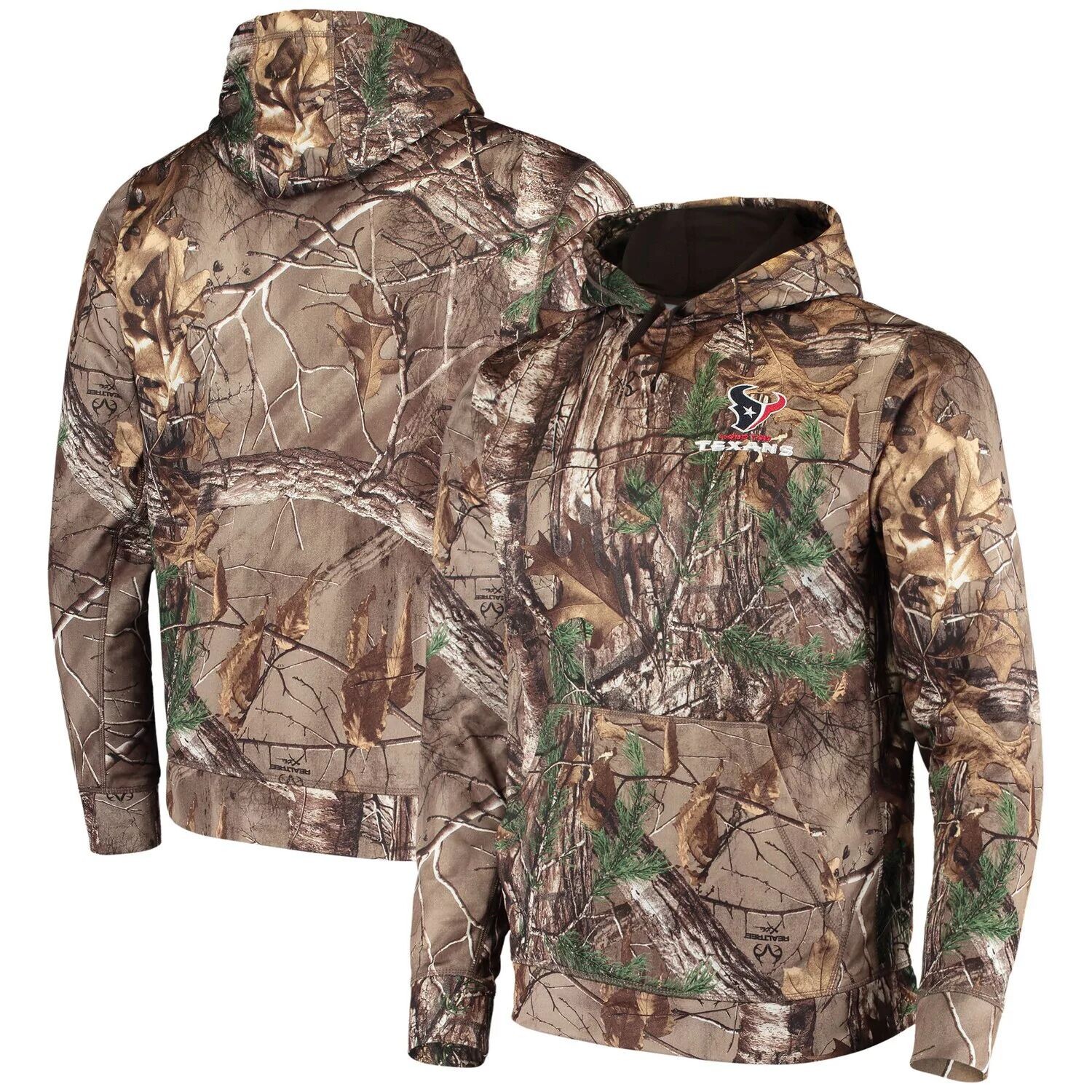 

Мужской флисовый пуловер с капюшоном Dunbrooke Realtree Camo Houston Texans Circle Champion Tech