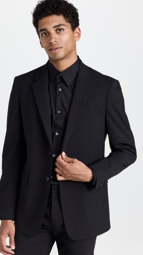 

Блейзер Theory Chambers Stretch Wool, черный