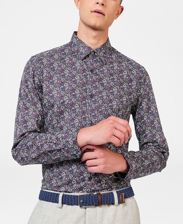 

Мужская зимняя рубашка с цветочным принтом Ben Sherman, мультиколор