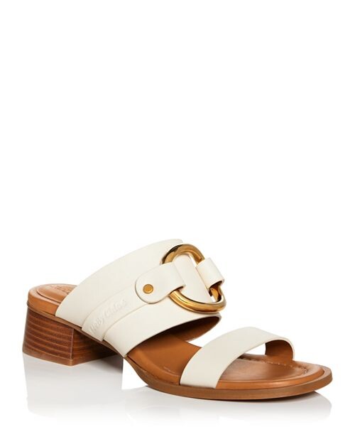 

Женские сандалии-мюли Hana See by Chloé, цвет Ivory/Cream