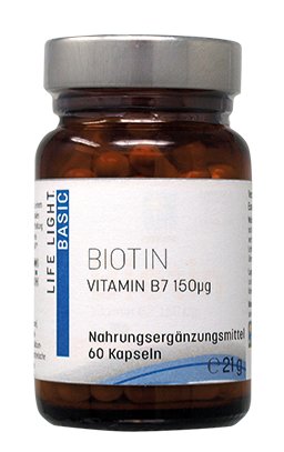 Life Light, Биотин и витамин B7, 60 капсул