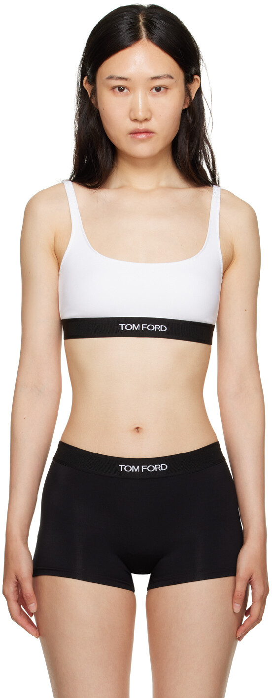 

Белый фирменный бюстгальтер TOM FORD