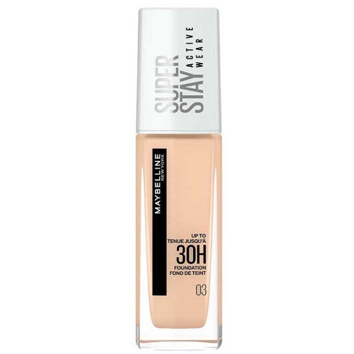 

Тональная основа Base de Maquillaje SuperStay 30H Active Wear Maybelline New York, 10 Ivory