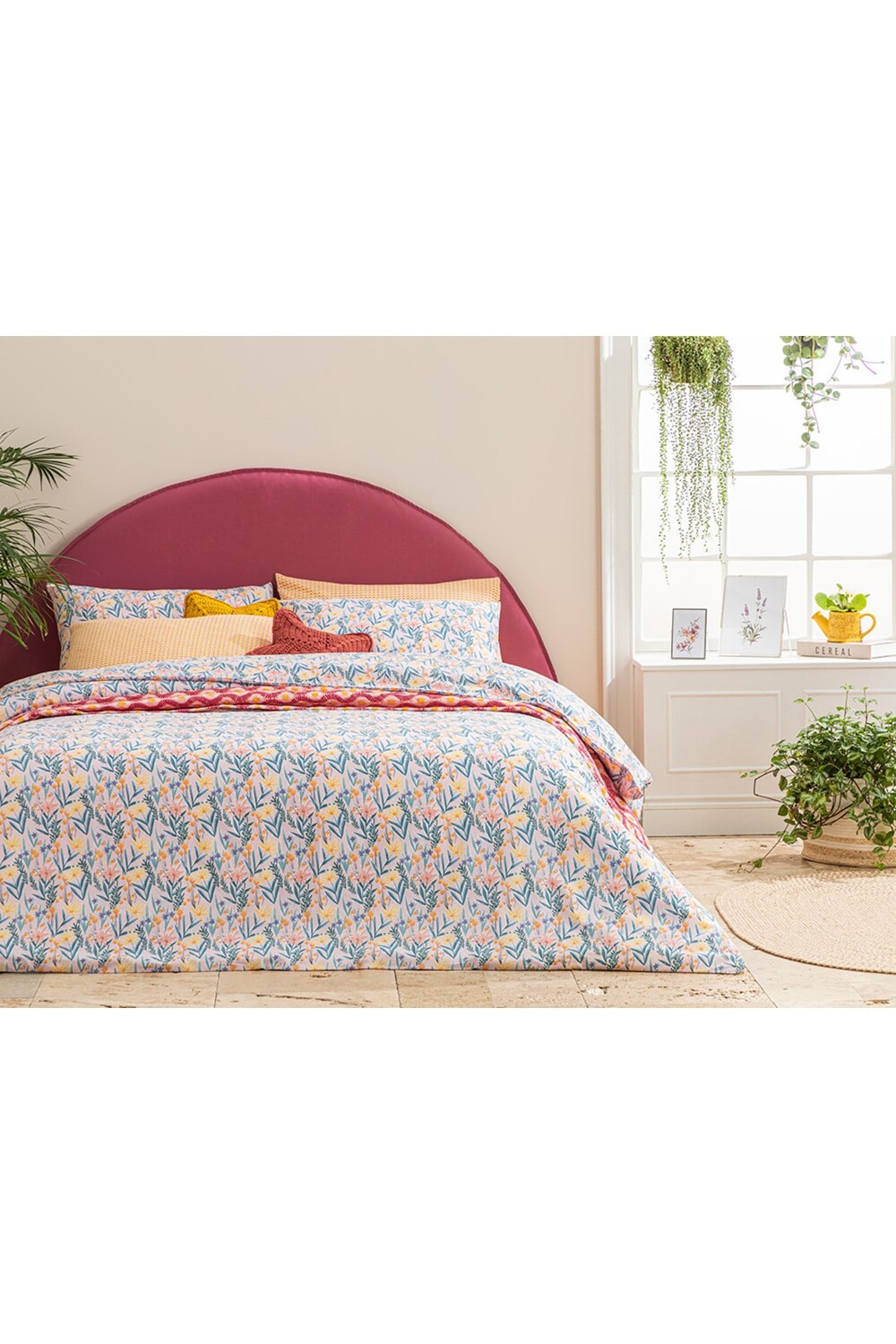 

Пододеяльник одинарный English Home Joyous Florets Easy Iron, светло-розовый