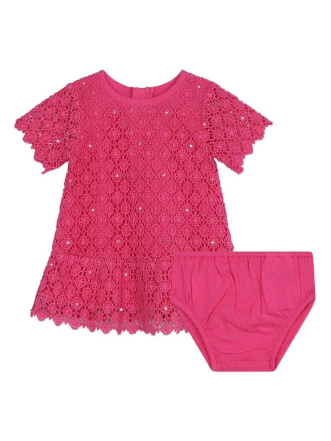 

Michael Kors Kids платье с цветочным кружевом, розовый