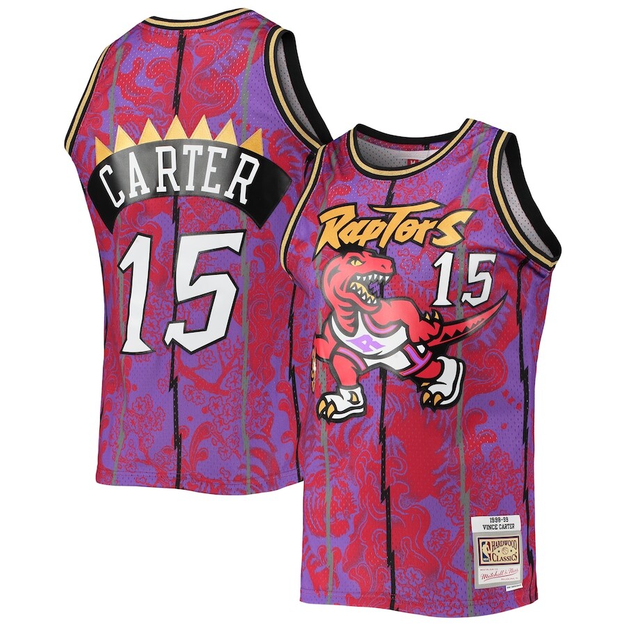 

Джерси Mitchell & Ness Toronto Raptors, фиолетовый