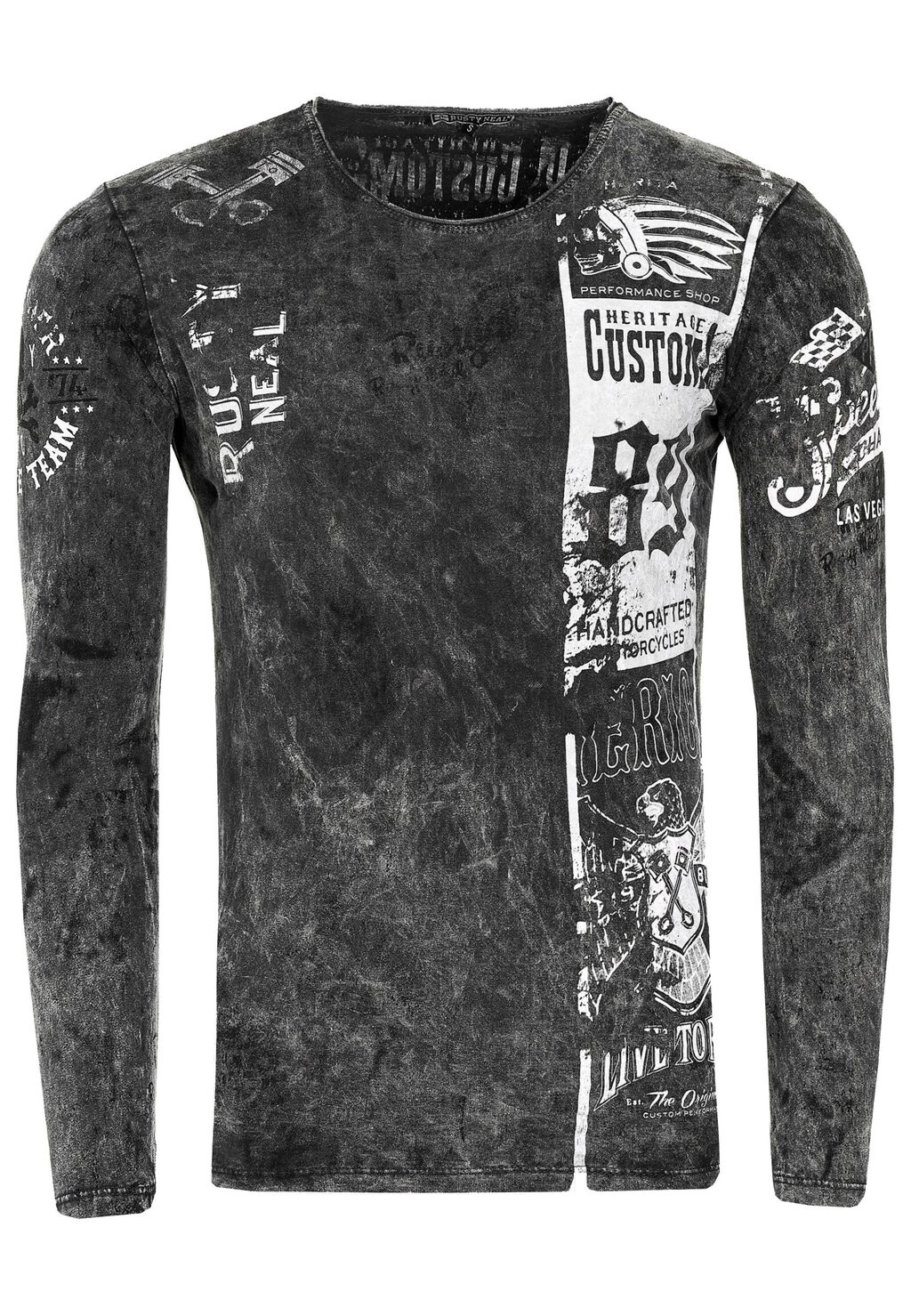 

Топ с длинными рукавами MIT COOLEM PRINT Rusty Neal, антрацит