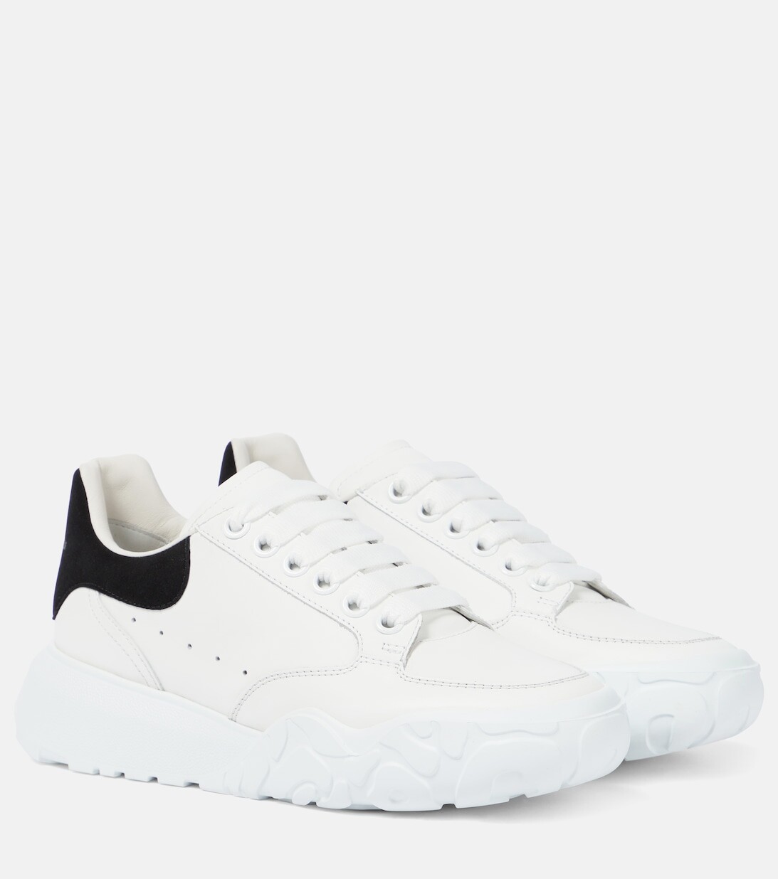 

Кеды из кожи Alexander McQueen, белый