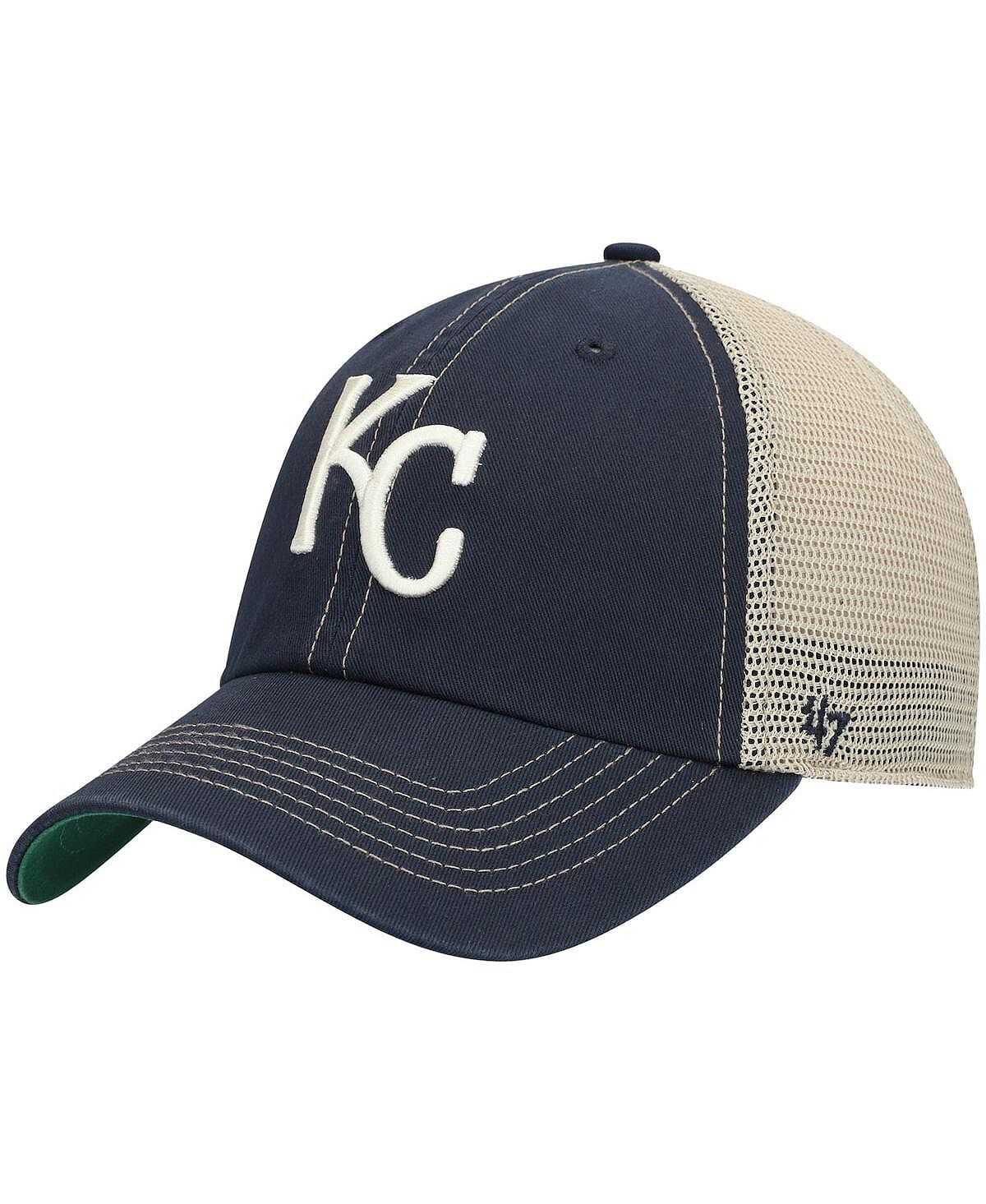 

Мужская темно-синяя кепка Kansas City Royals Trawler Clean Up Trucker Snapback '47 Brand