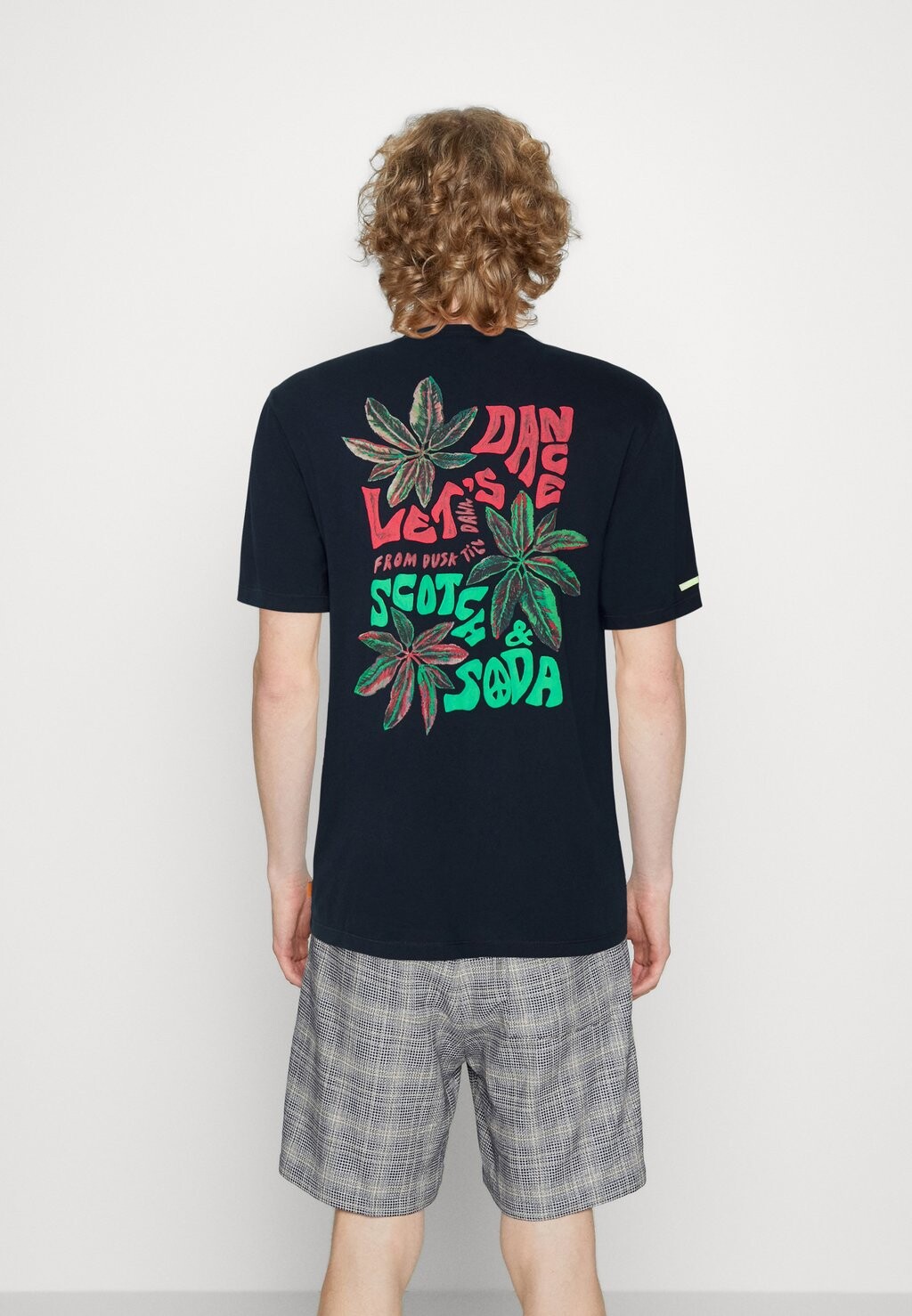 

Футболка с принтом Scotch & Soda, темно-синий