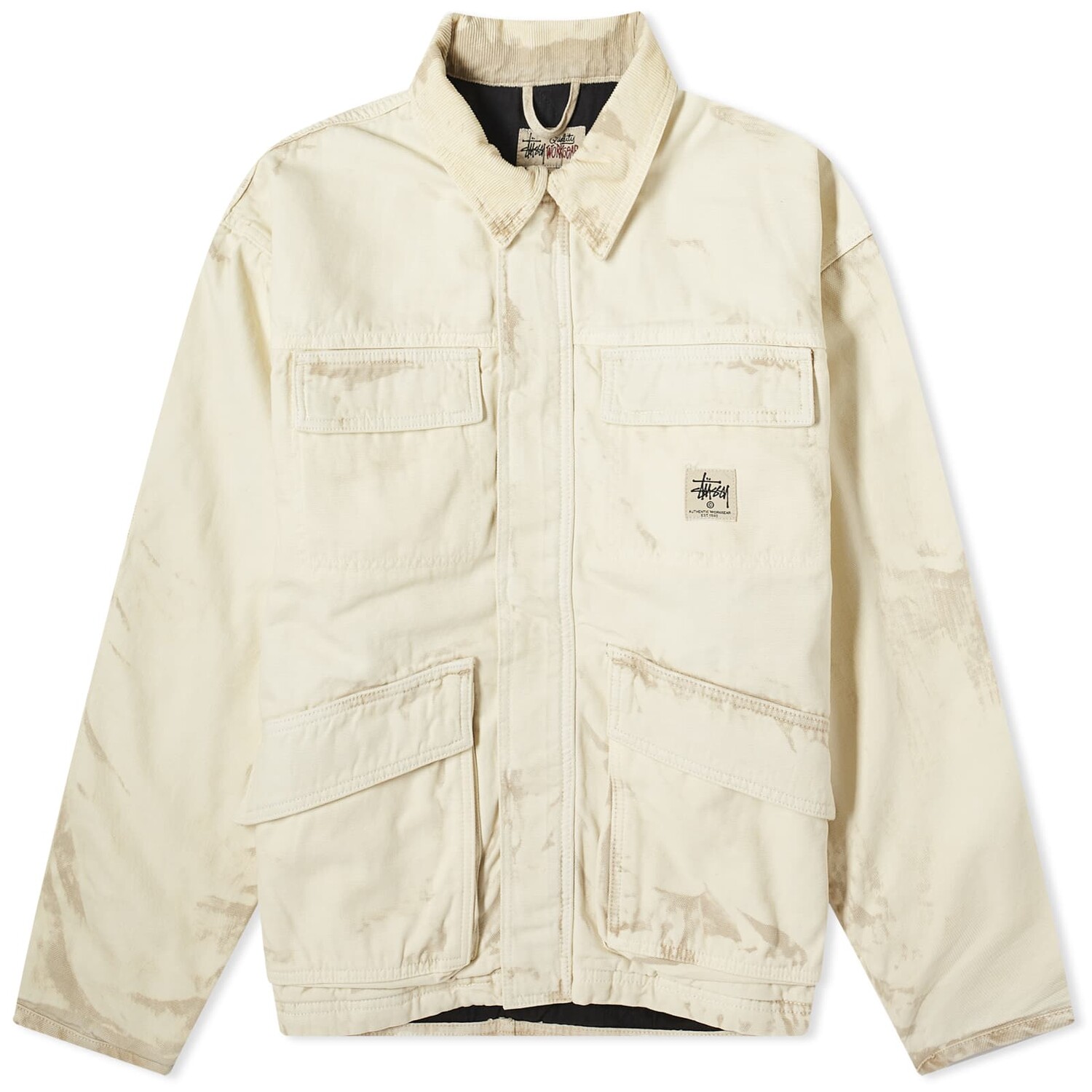 

Куртка Stussy Distressed Canvas Shop, хаки