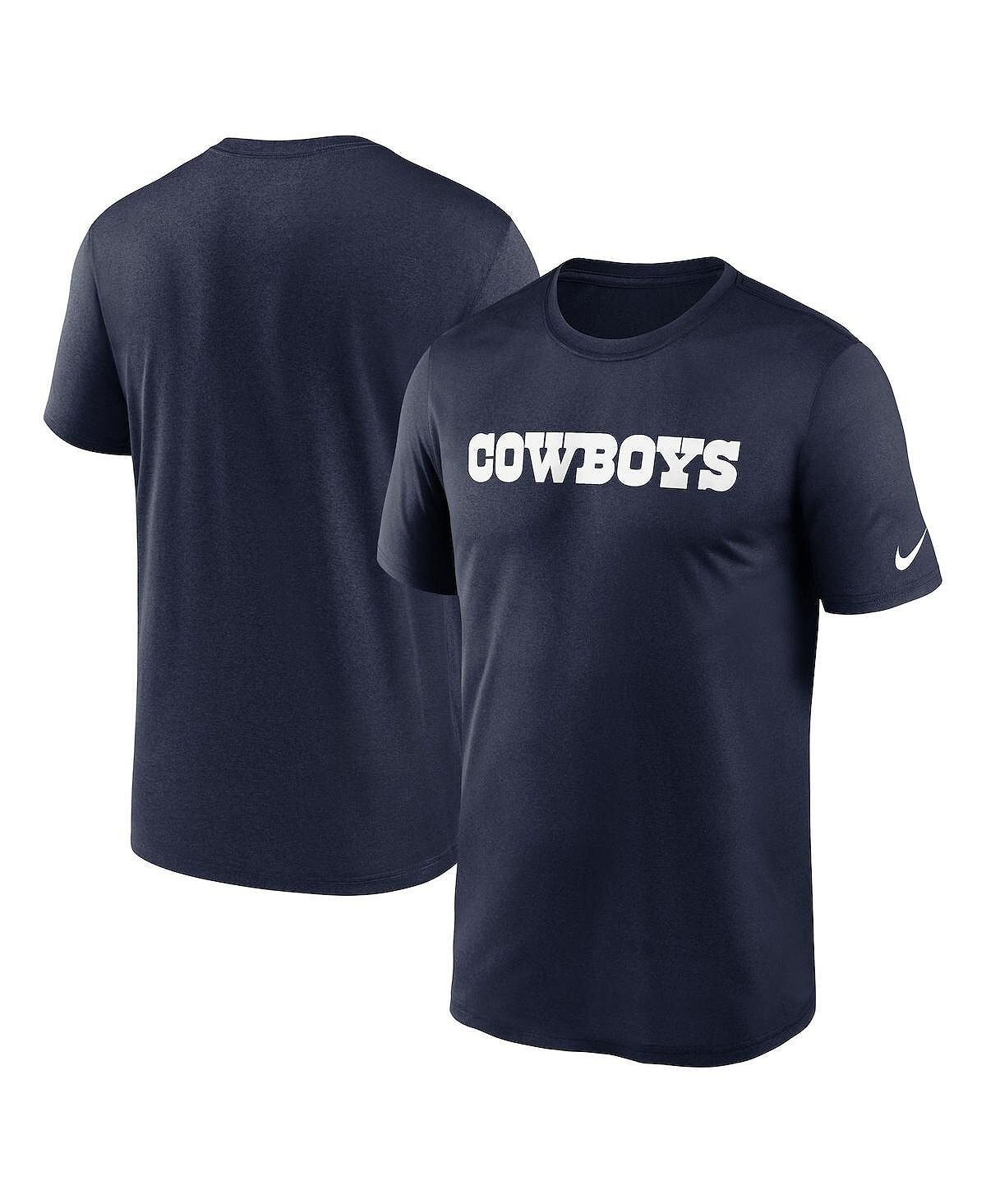 

Мужская темно-синяя футболка с надписью Dallas Cowboys Big and Tall Legend Nike