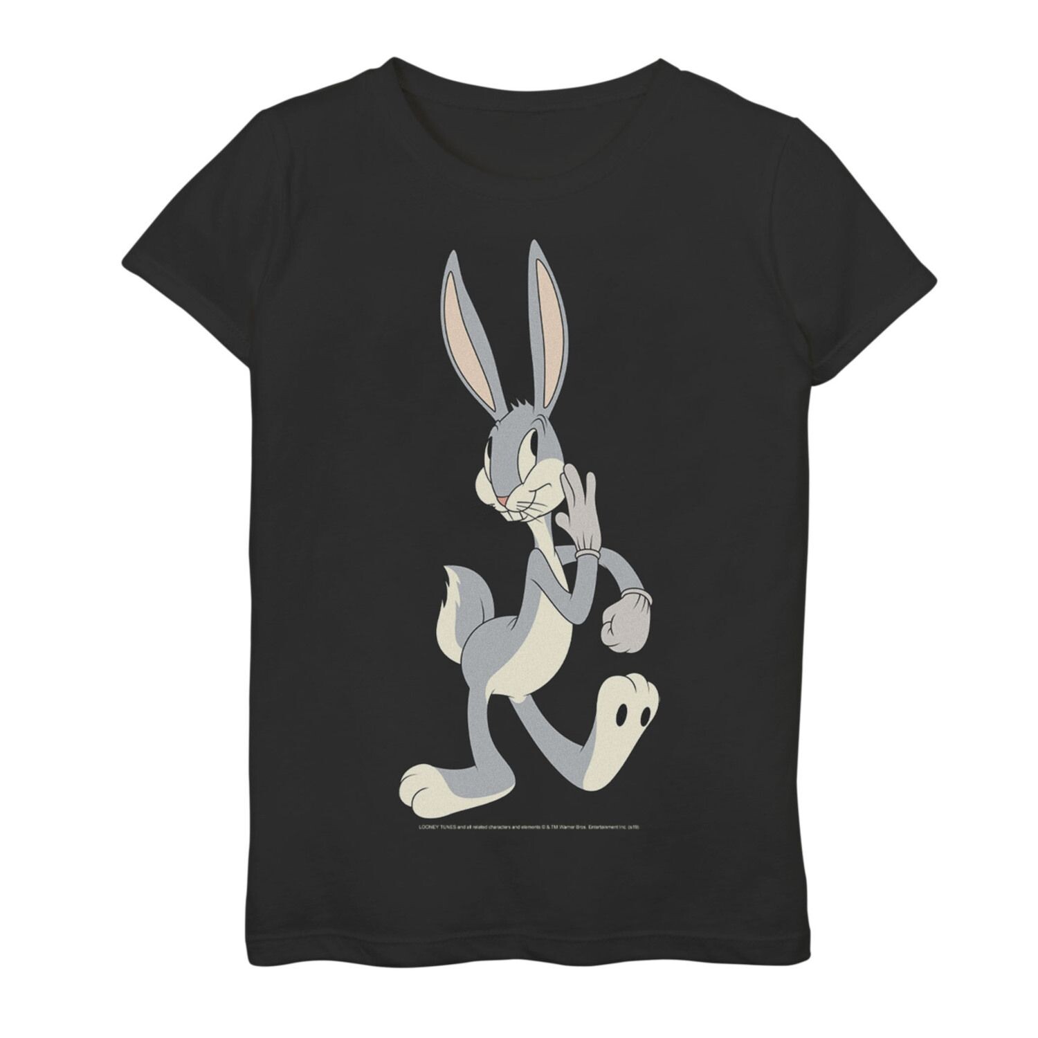 

Винтажная футболка с изображением портрета Looney Tunes для девочек 7–16 лет Bugs Bunny Licensed Character