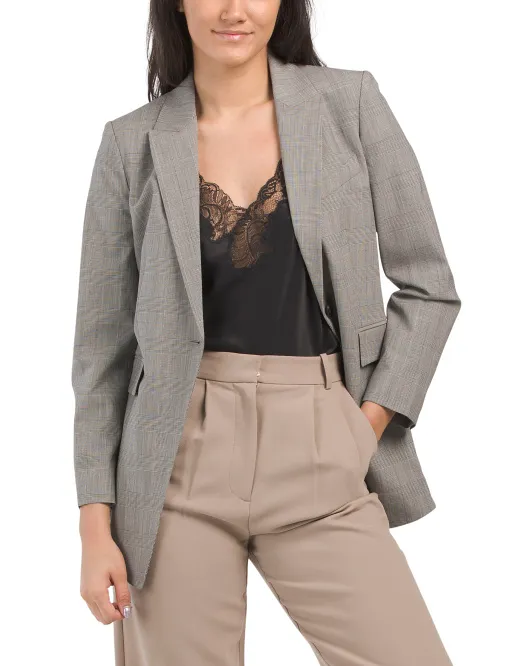 

Полушерстяной блейзер Etiennette Theory, черный