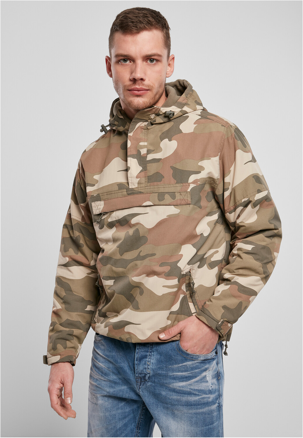 

Куртка Brandit Windbreaker, цвет light woodland