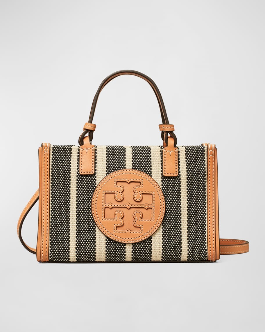 

Мини-сумка Ella в полоску из плотной ткани Tory Burch