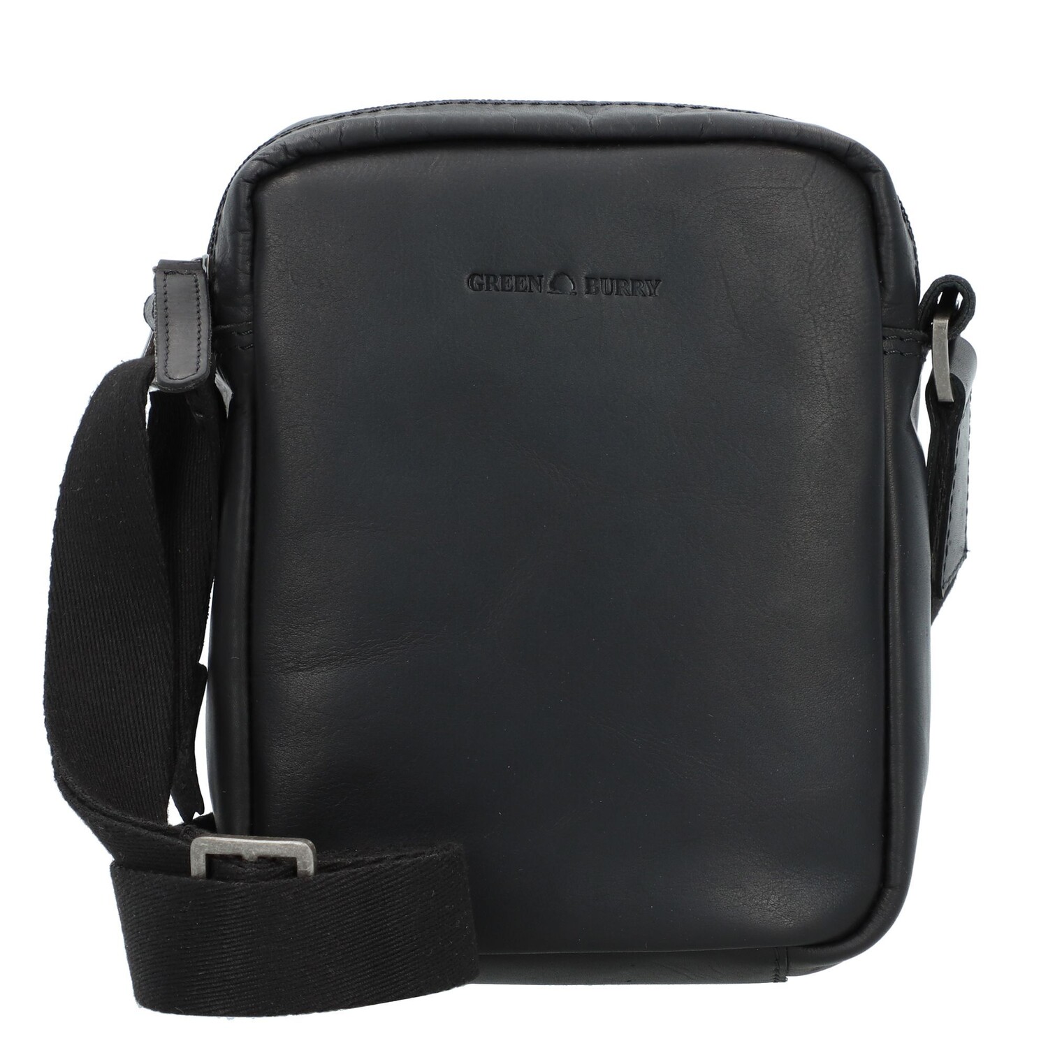 

Сумка через плечо Greenburry Pure Black Leder 15 см, черный