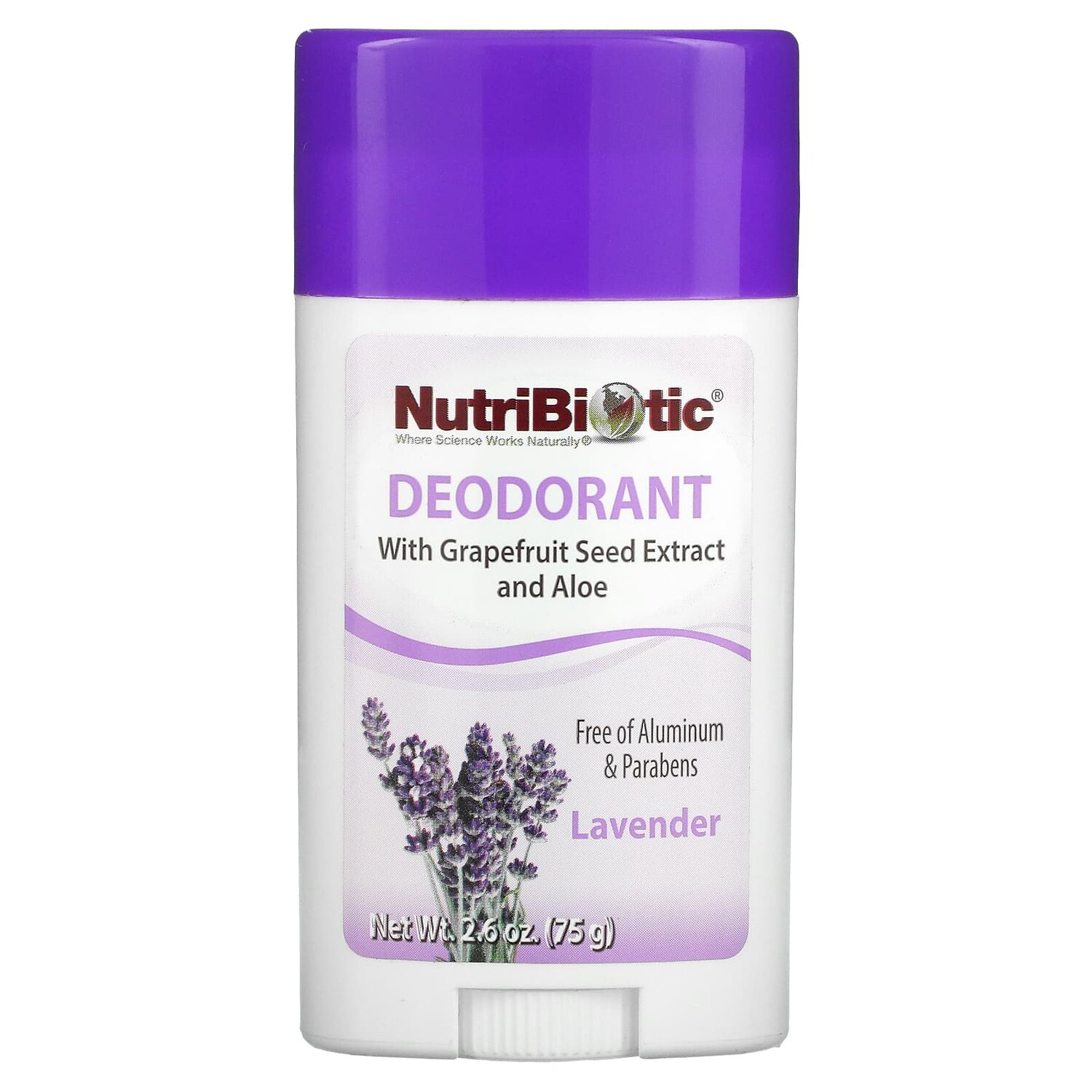 

Дезодорант, лаванда, 75 г (2,6 унции), NutriBiotic