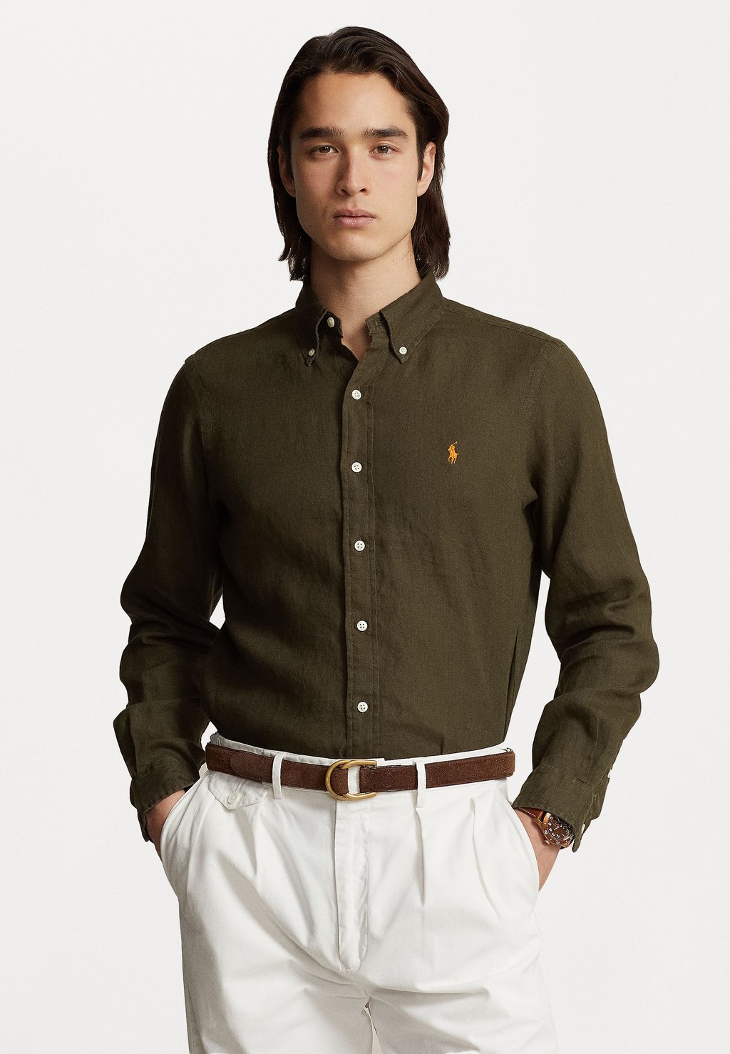 Рубашка LONG SLEEVE SPORT SHIRT Polo Ralph Lauren, цвет armadillo