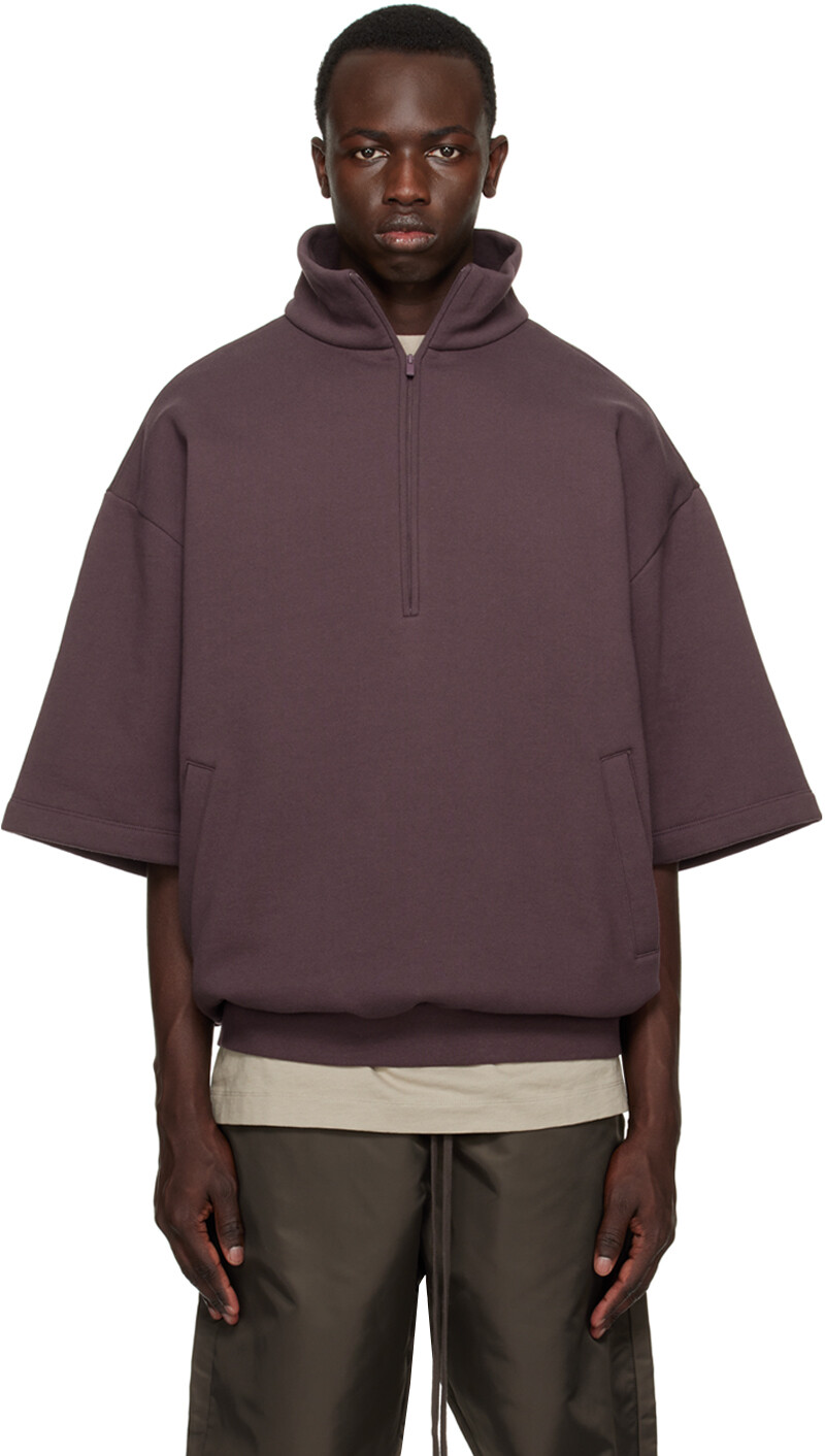 

Пурпурный свитшот на молнии до половины Fear of God ESSENTIALS, Фиолетовый