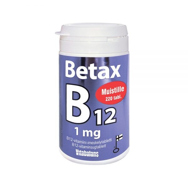

Витамин B12 Vitabalans Betax, 220 таблеток
