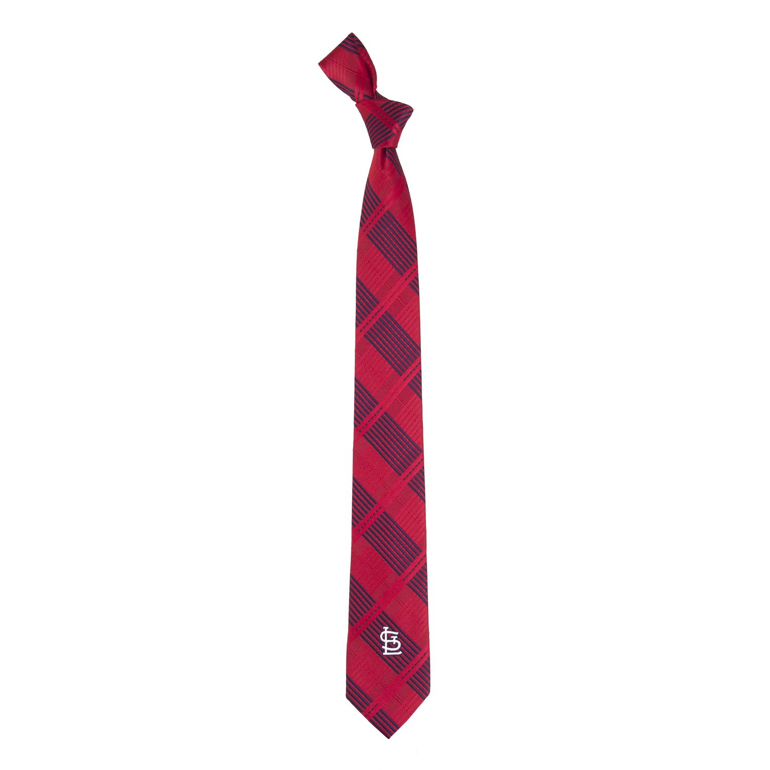 Мужской узкий галстук в клетку St. Louis Cardinals узкий галстук мужской в фиолетовую клетку