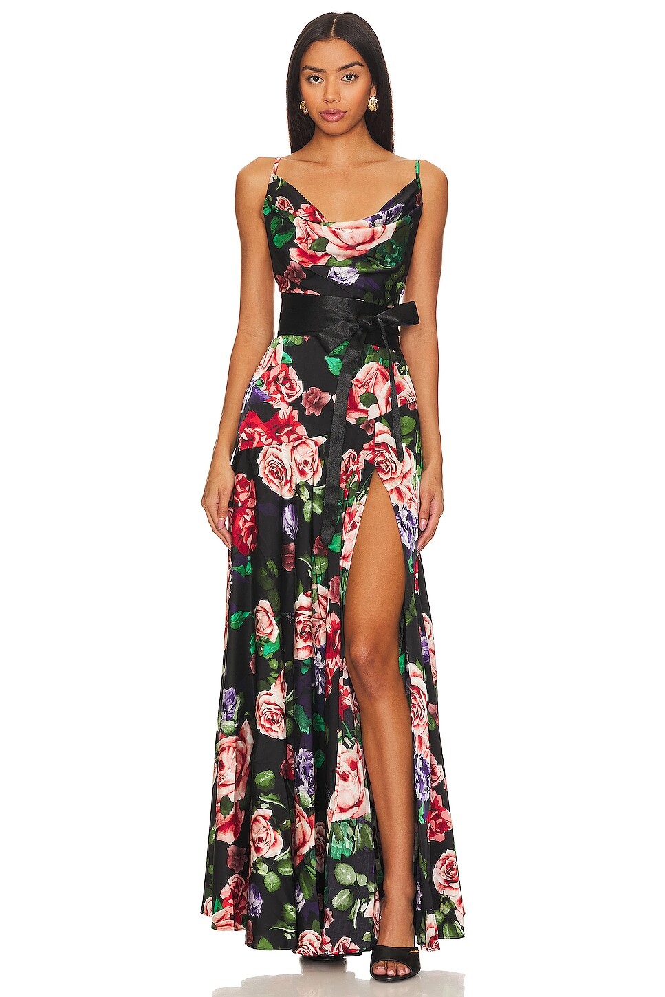 

Платье макси Bronx and Banco Leo, цвет Black Floral