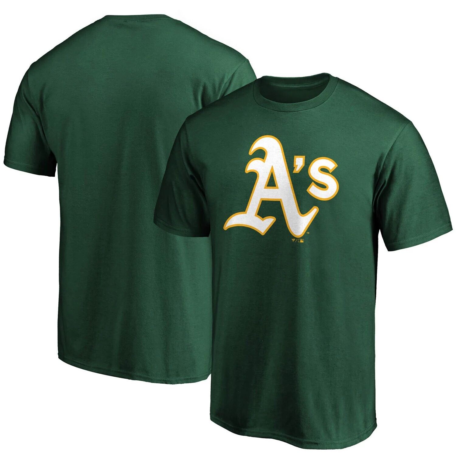 

Мужская зеленая футболка с официальным логотипом Oakland Athletics Fanatics