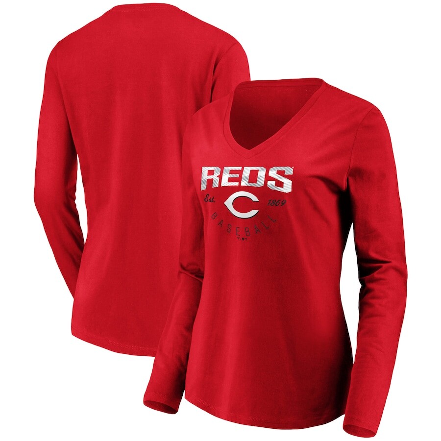 

Футболка с длинным рукавом Fanatics Branded Cincinnati Reds, красный