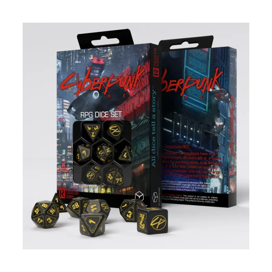

Киберпанк красный - мокрая работа (7), Licensed Standard Dice
