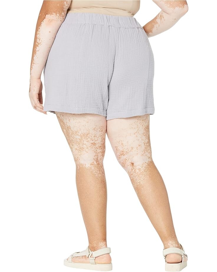 Шорты Madewell Plus Lightspun Easy Pull-On Shorts, цвет Faded Lavender